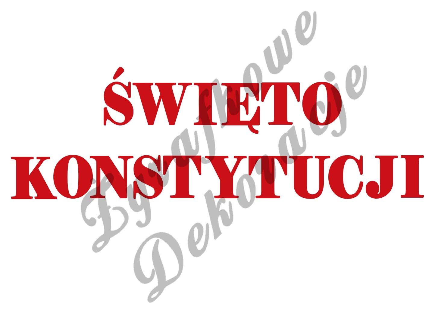 Święto Konstytucji czerwony