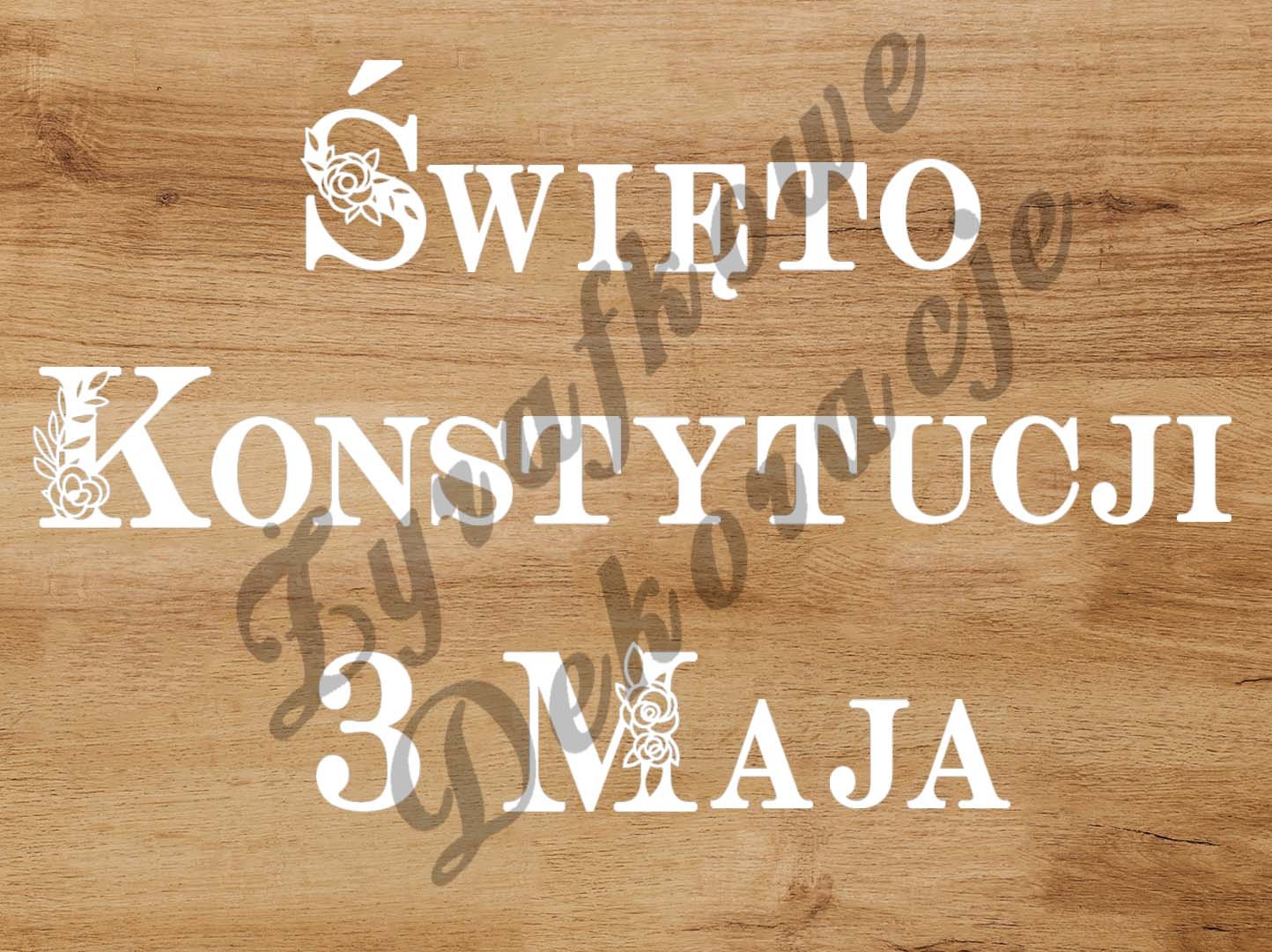 Święto Konstytycji 3 Maja biały