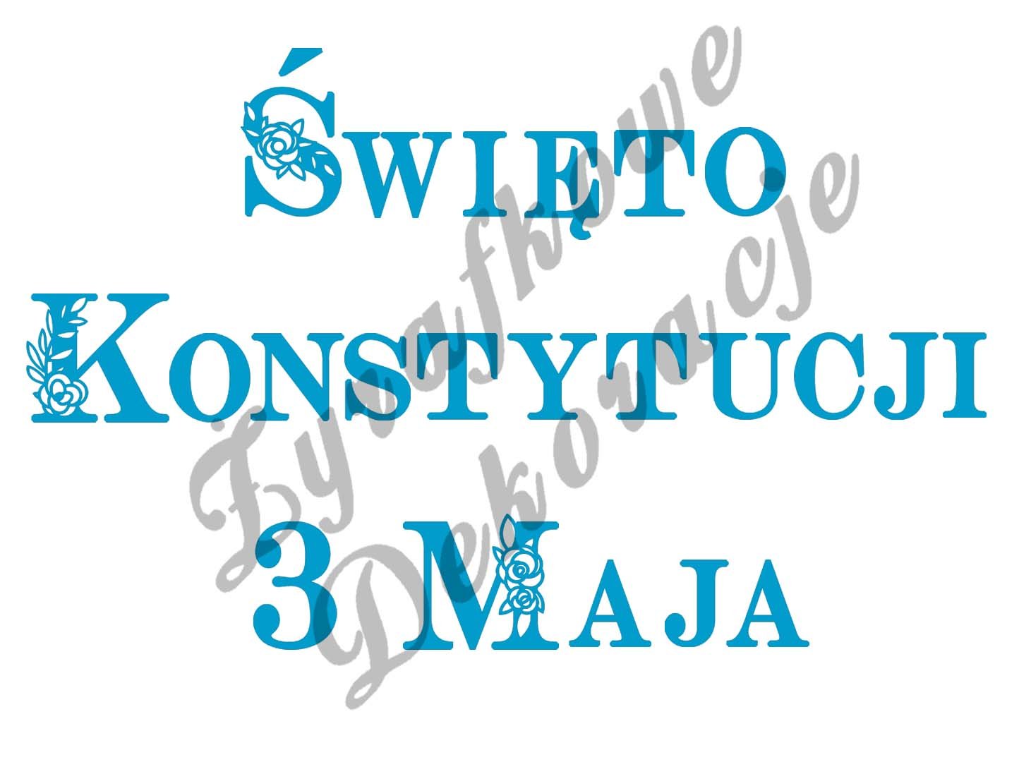 Święto Konstytycji 3 Maja niebieski