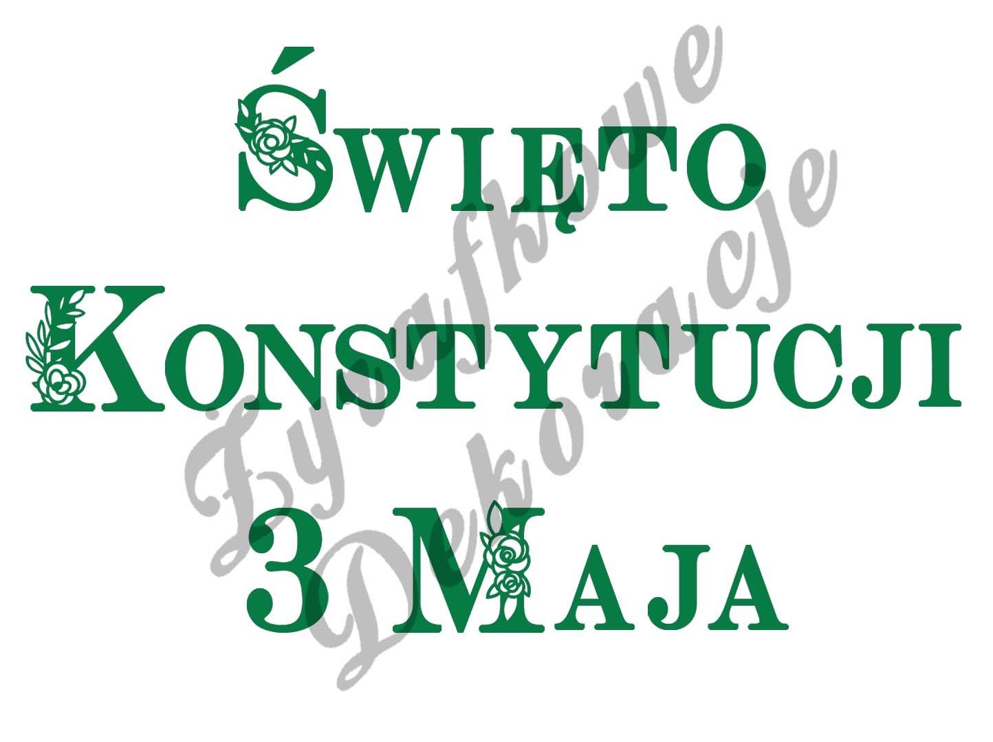 Święto Konstytycji 3 Maja zielony