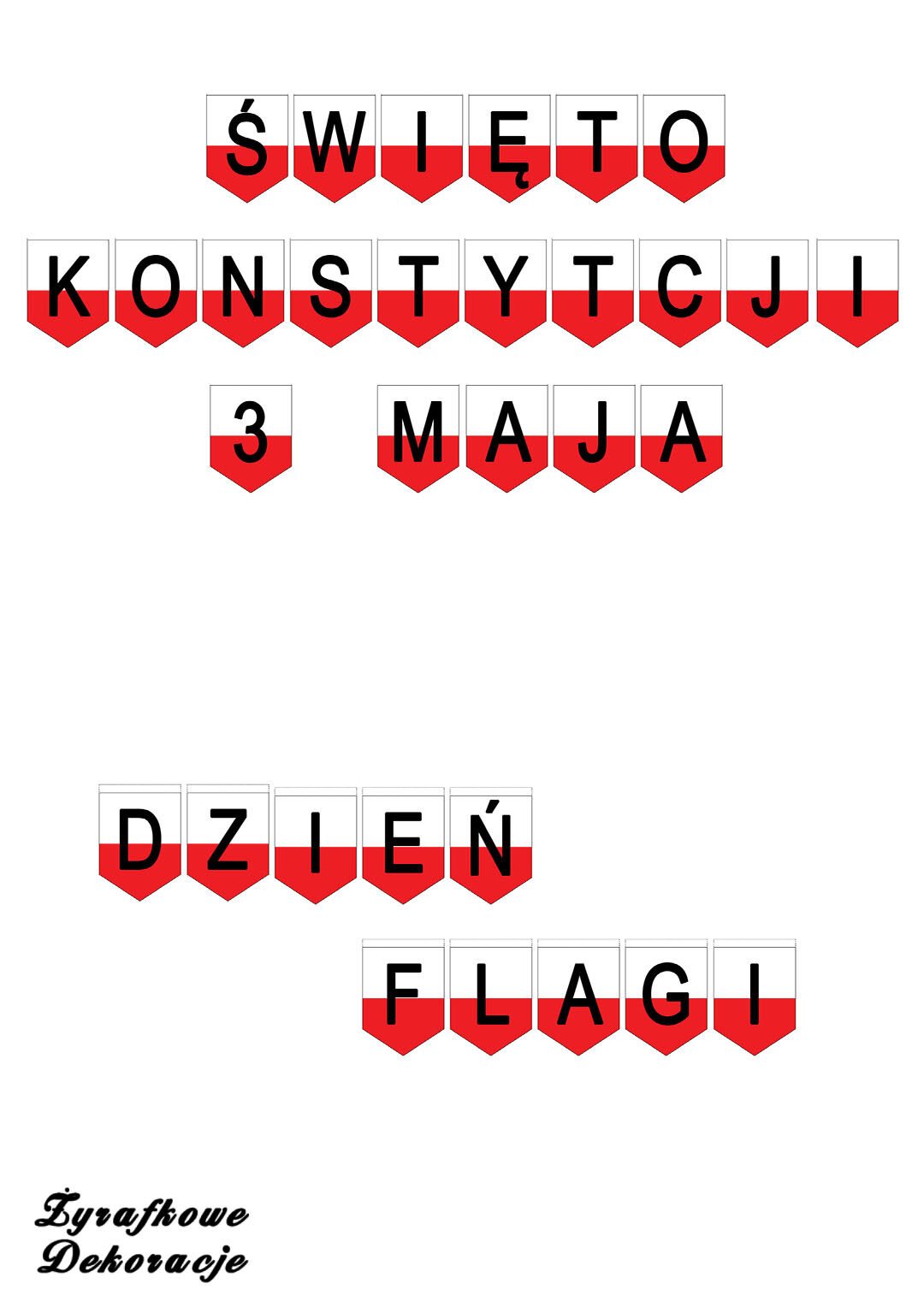 Święto Konstytucji 3 maja dzień Flagi