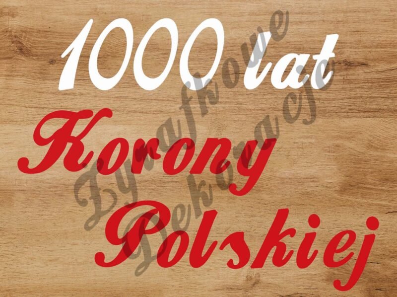 1000 LAT KORONY POLSKIEJ biało czerwony
