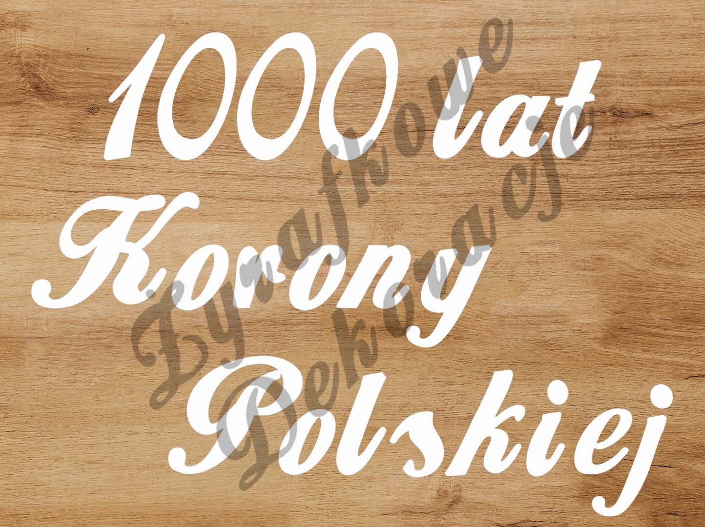 1000 LAT KORONY POLSKIEJ biały