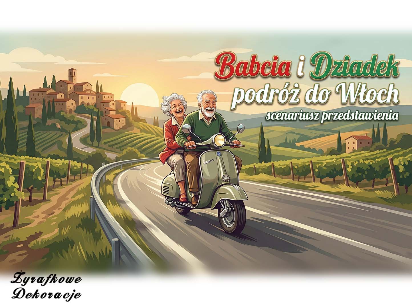 Babcia i Dziadek podróż do Włoch scenariusz przedstawienia okładka